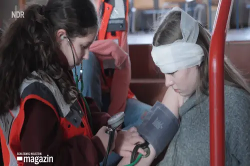 NDR begleitet unseren Schulsanitätsdienst